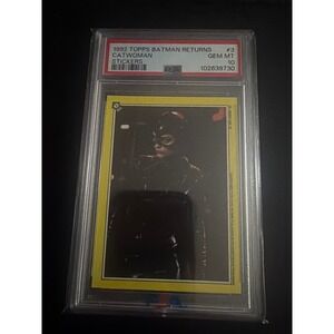1992 Topps Batman Returns Catwoman #3 Stickers PSA 10 GEM MINT Michelle Pfeiffer